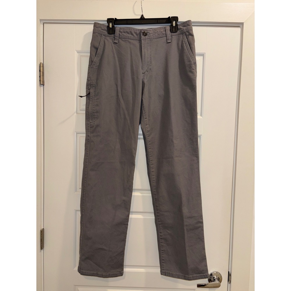 GH Bass & Co Mens Grey Canvas Utility Pants Straight Leg 32x32 PL109862 - Picture 1 of 6